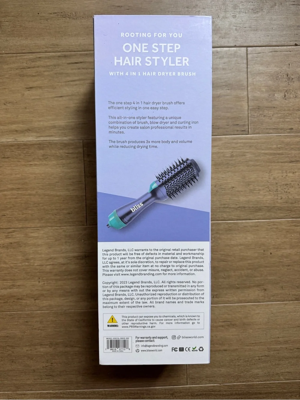 Bliss 4 in 1 hair dryer brush